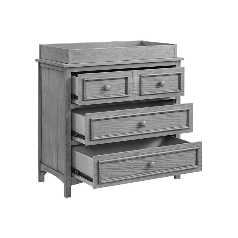 Oxford Baby Bennett  Changing Topper Rta Rustic Gray