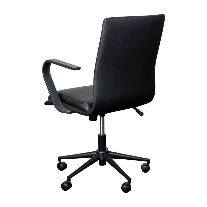 James Mid-Back Designer Executive Office Chair with Base and Arms