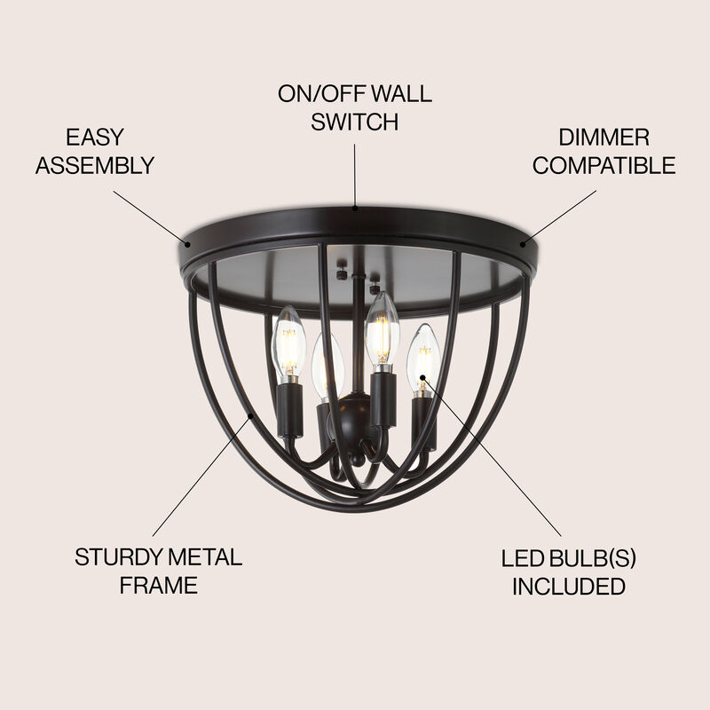 Peter Metal LED Flush Mount