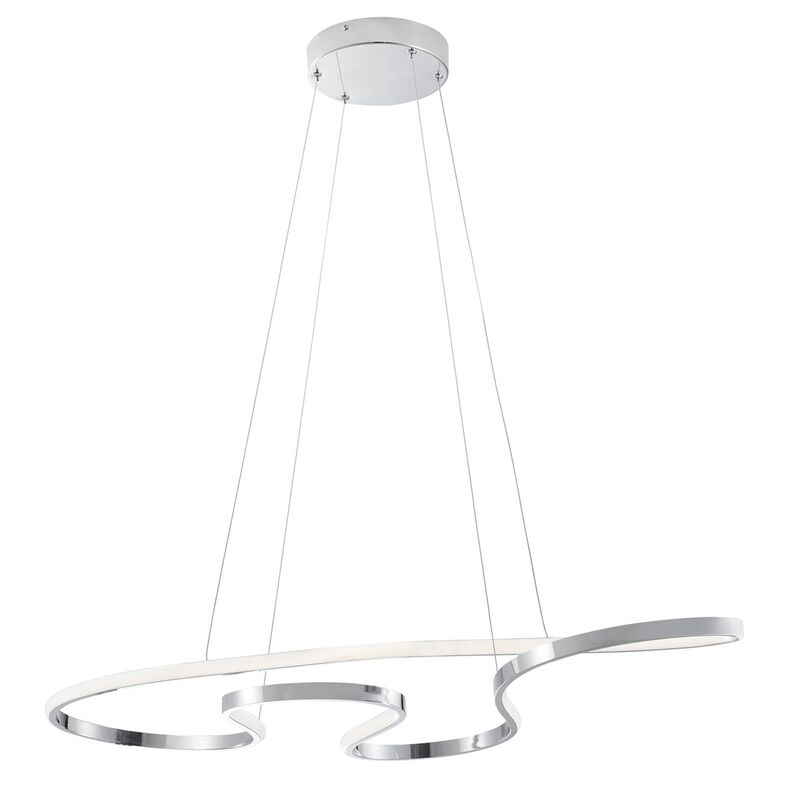 Shanghai Chandelier Chrome Metal Integrated LED Dimmable