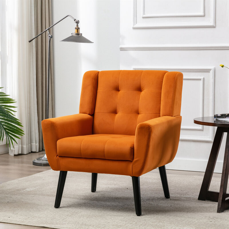 Modern Soft Velvet Material Ergonomics Accent Chair Living Room Chair Bedroom Chair Home Chair