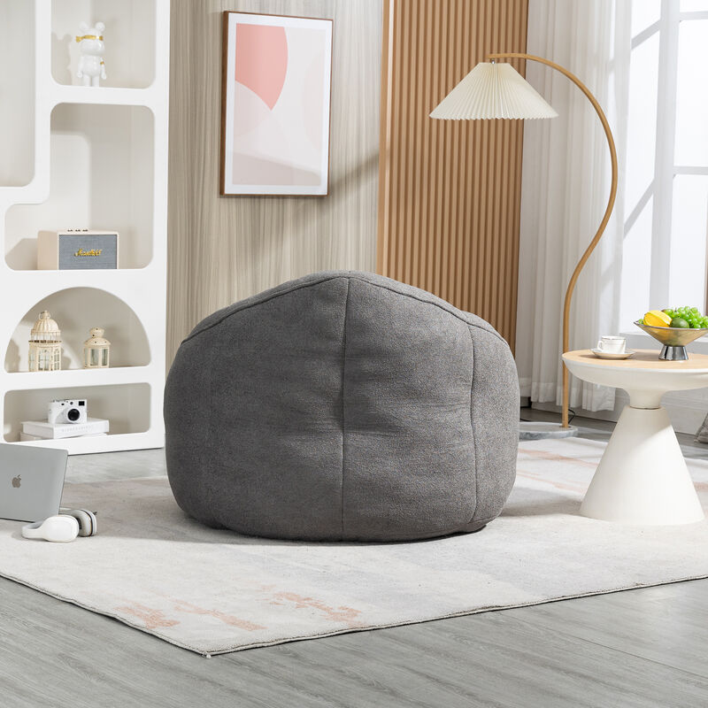 Merax Bean Bag Sofa Accent Chair with Footrest
