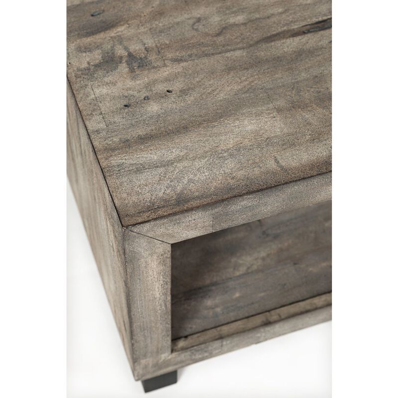 Jofran Mulholland Drive 56 Modern Distressed Solid Wood Coffee Table