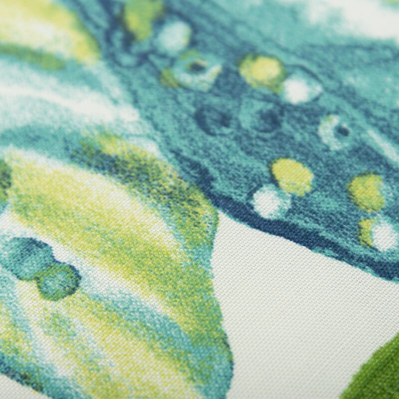 22"x22" Indoor/Outdoor Pillow, Tropical Leaves