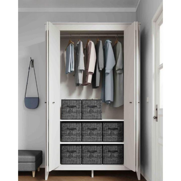 Set of 8 Storage Cubes for Versatile Organization and Space-Saving Storage