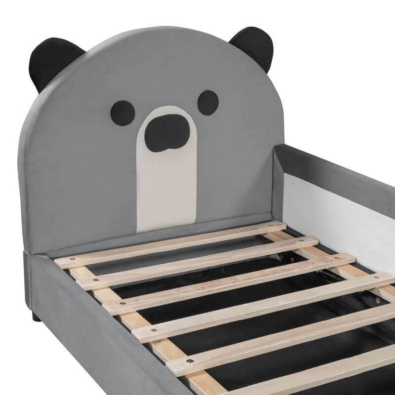 Merax  Daybed Bed Frame with Bear Shaped Headboard