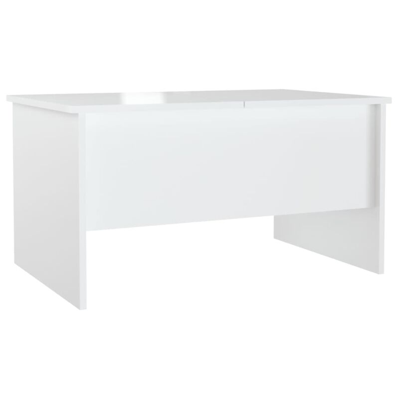 vidaXL Coffee Table High Gloss White 31.5"x19.7"x16.7" Engineered Wood