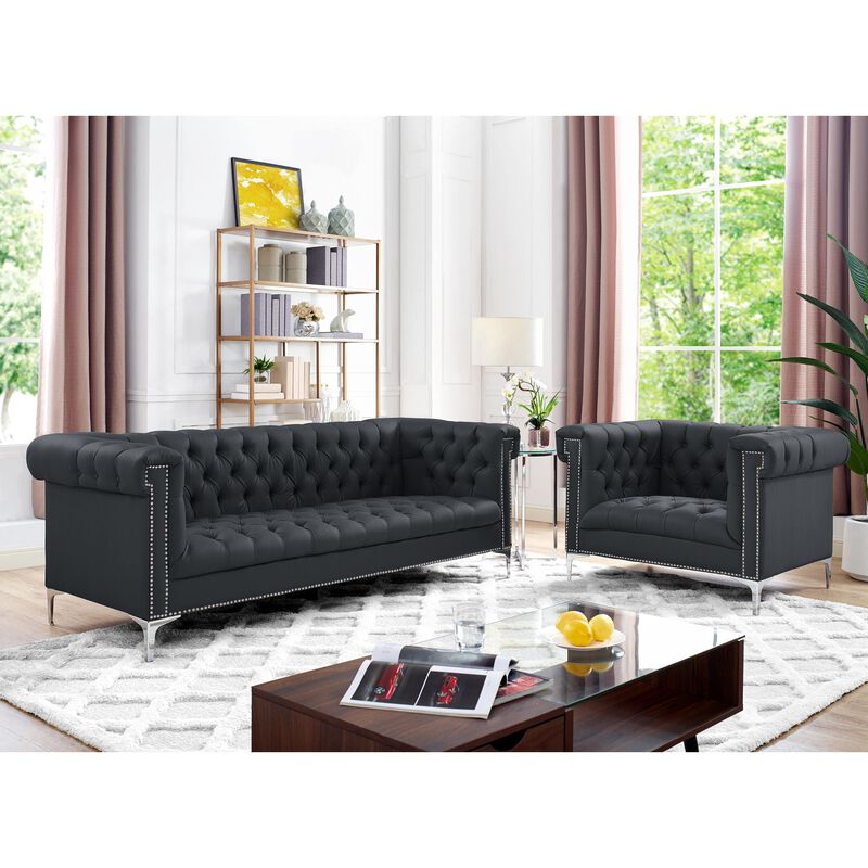 Inspired Home Clifford Leather PU Club Chair