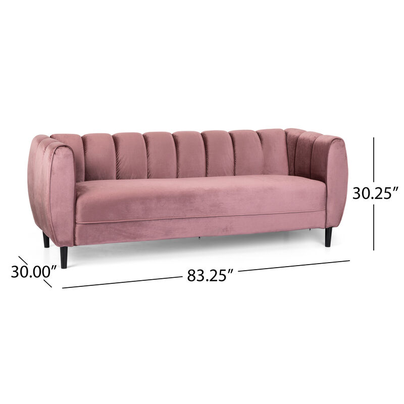 Merax Velvet 3-Seater Sofa