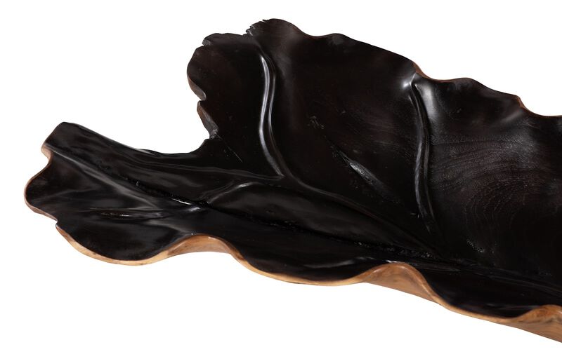 Leaf Bowl Natural and Black