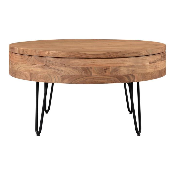 Moe's Home Collection Privado Storage Coffee Table, Natural