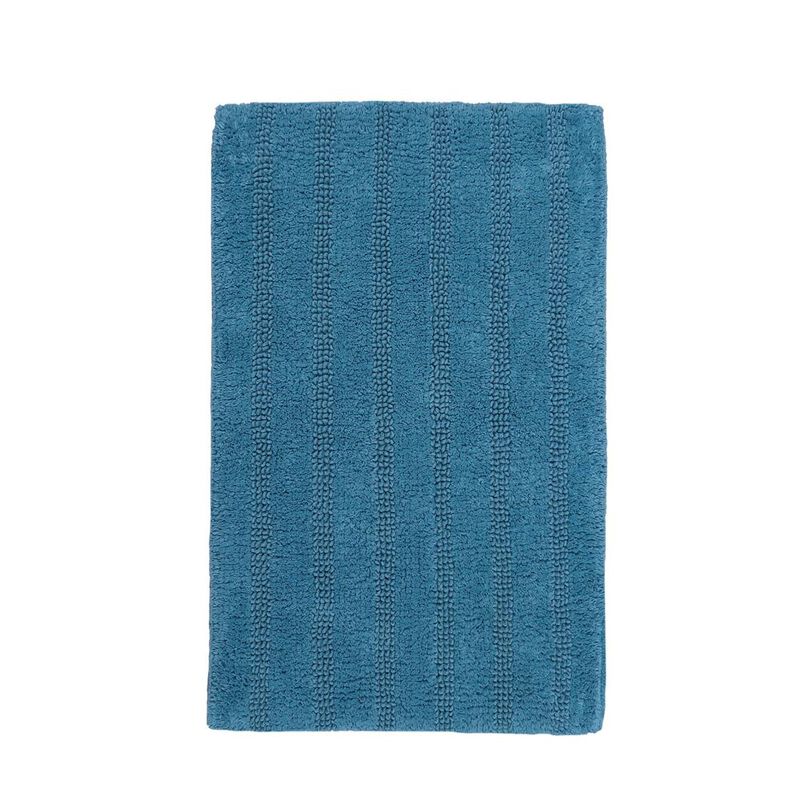 Knightsbridge Linear 220 GSF Reversible Bath Rug 21 x 34 - Aqua