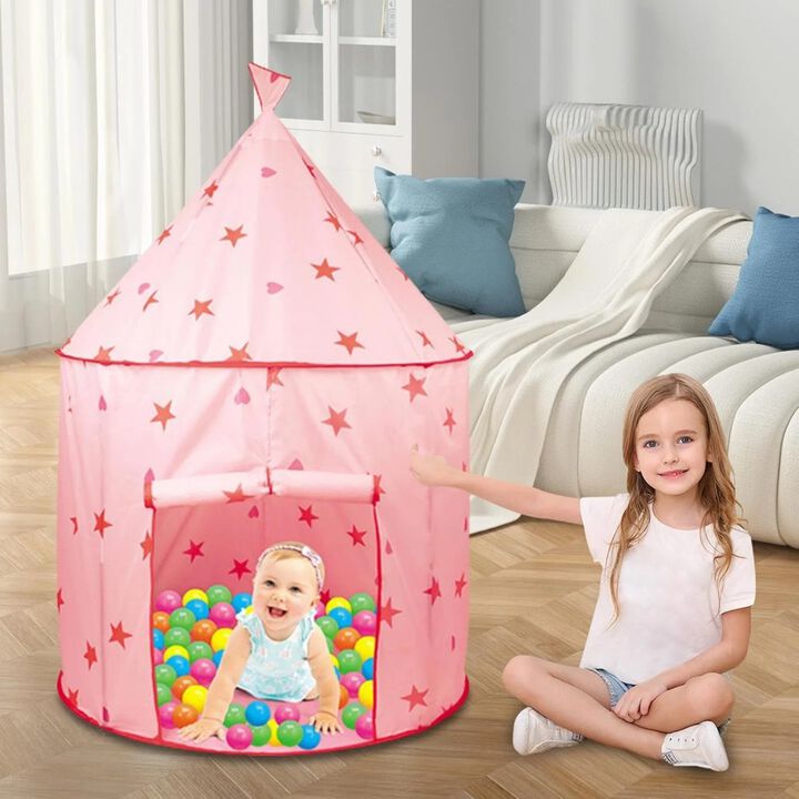 Children’s Princess Play Tent Foldable Castle for Indoor and Outdoor Use