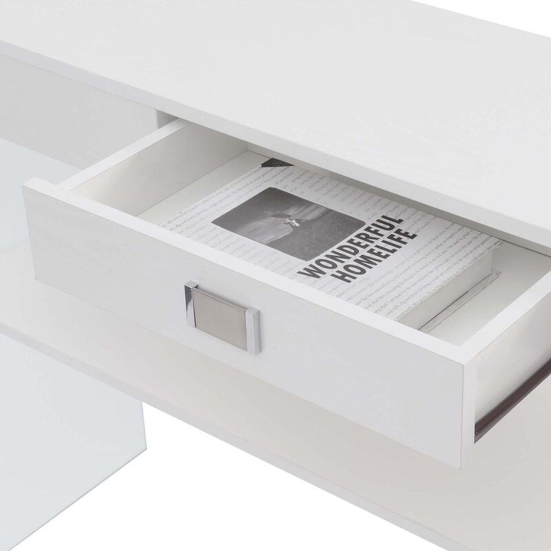 Convenience Concepts Soho 1 Drawer Console Table, White