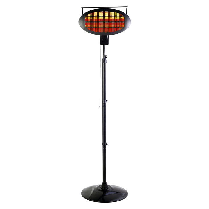 Optimus Garage-Outdoor Floor Standing Infrared Patio Heater with Remote
