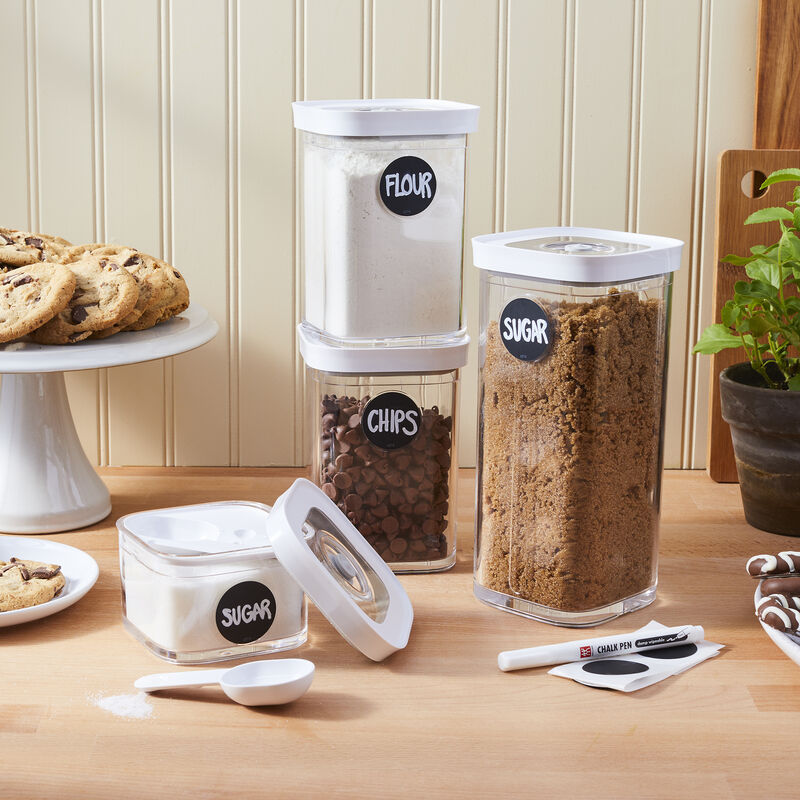 ZWILLING Fresh & Save Cube Box Set, 12-pc, Plastic, Airtight Dry Food Storage Container, Small & Medium Cube Set