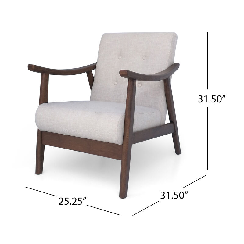 Merax Mid-Century Modern Tufted Armchair Accent Chair