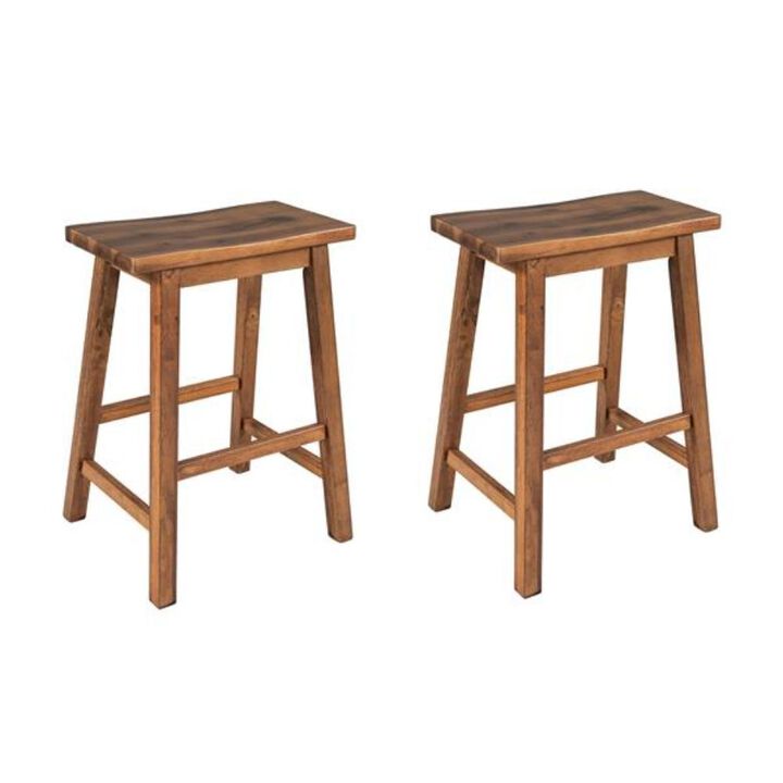 2-Piece Counter Height Stools Space-Saving Kitchen & Dining Chairs for Small Spaces