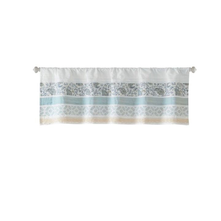Belen Kox Dawn Printed and Pieced Rod Pocket Valance, Belen Kox