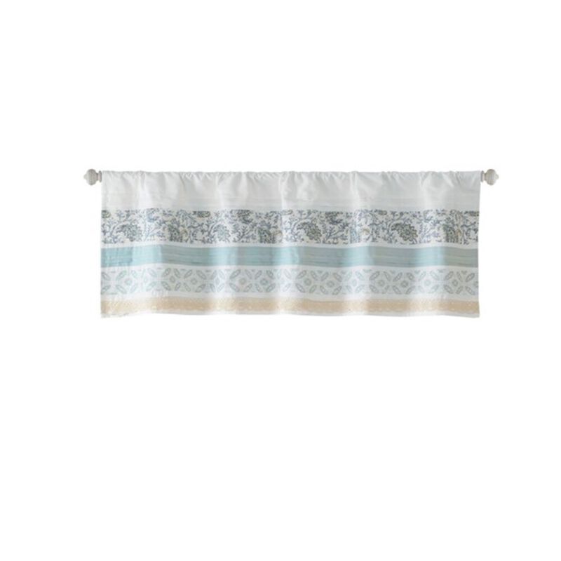 Belen Kox Dawn Printed and Pieced Rod Pocket Valance, Belen Kox