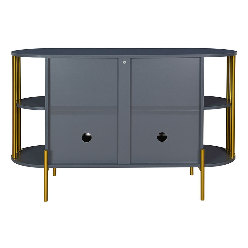 Merax 2-Door Elegant Curved Sideboard Cabinet