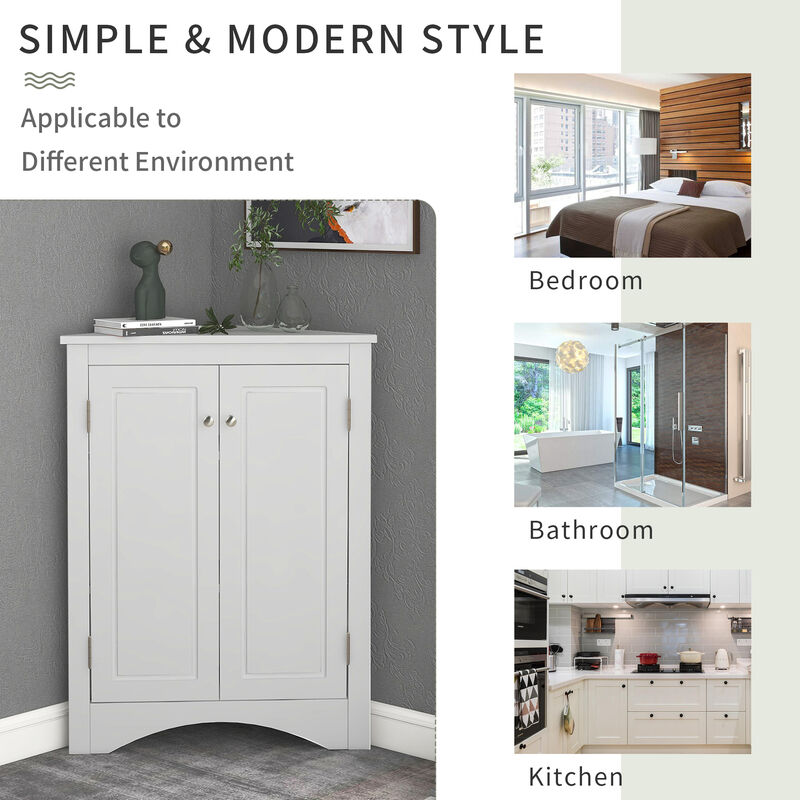Merax Modern Triangle Bathroom Storage Cabinet
