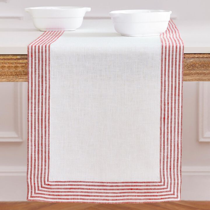 Solino Home 100% Pure Linen Table Runner | Lucca for Spring & Easter