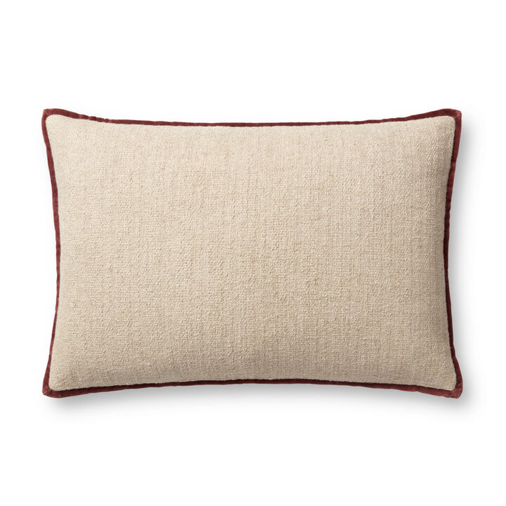 Aveline PAL0034 Natural/Blue 18''x18'' Cover Only by Amber Lewis x Loloi