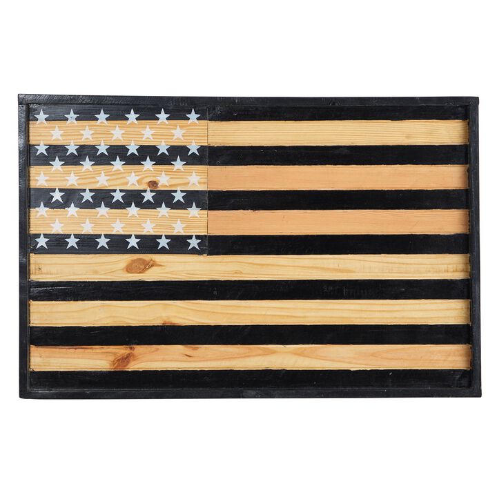 Nearly Natural 36-in American Wood Flag Wall Decor