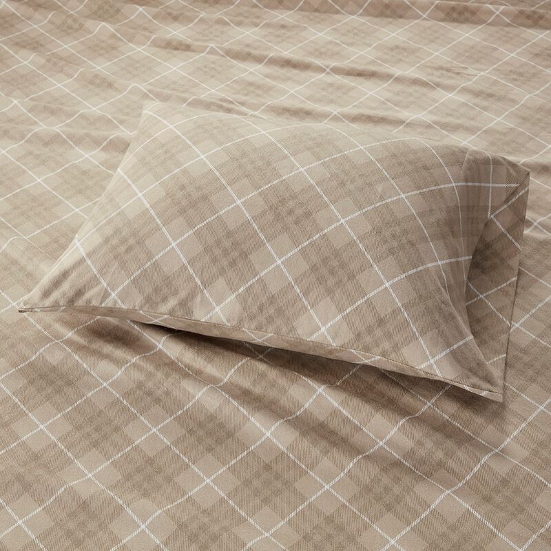 Gracie Mills Persephone 4-Peice Cotton Flannel Sheet Set