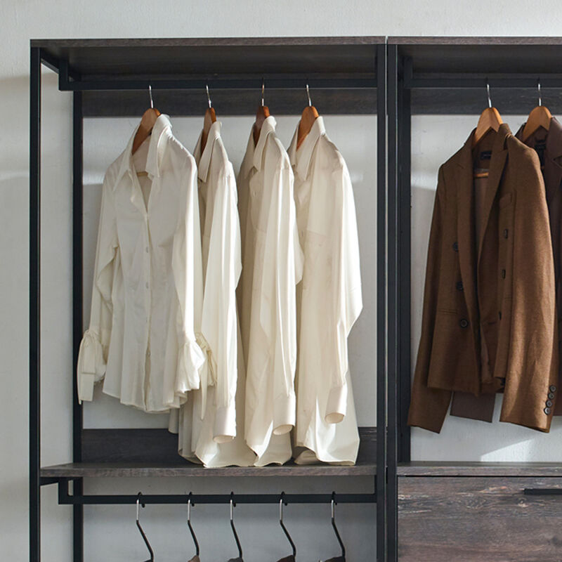 FC Design Klair Living Wood Walk-in Closet System