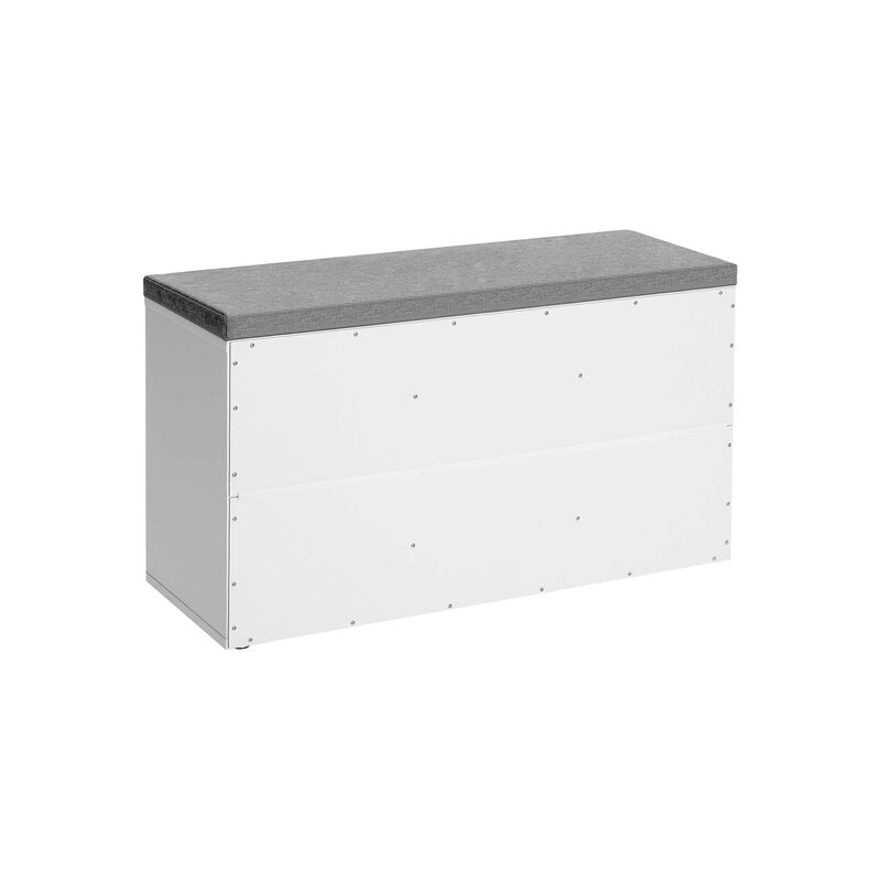 Shoe Bench with 6 Compartments and 3 Adjustable Shelves - Stylish Shoe Storage Organizer