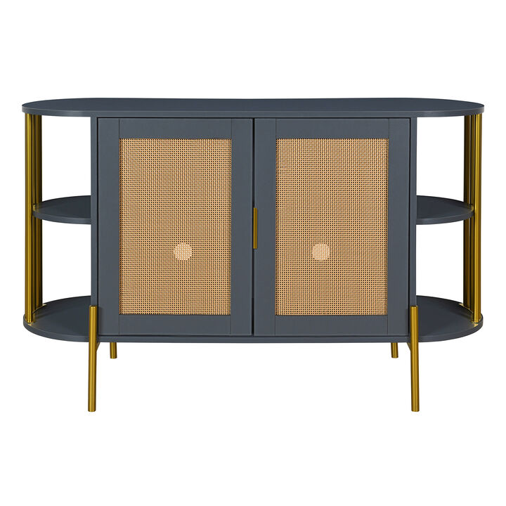 Merax 2-Door Elegant Curved Sideboard Cabinet