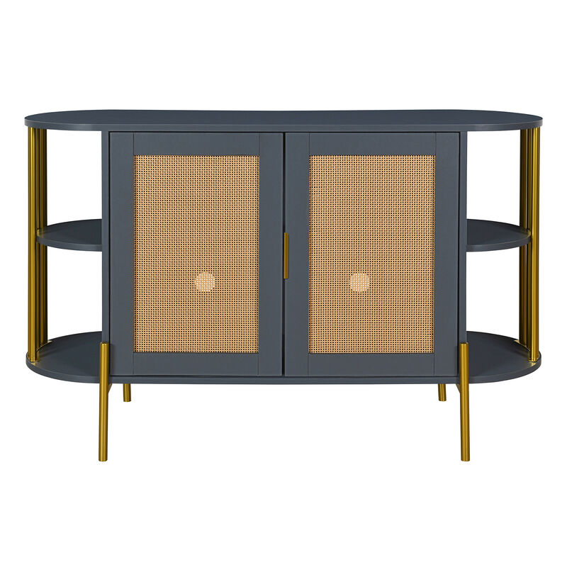 Merax 2-Door Elegant Curved Sideboard Cabinet