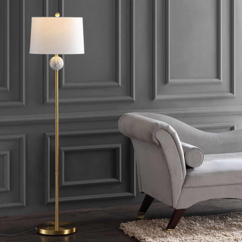 Vaughn Modern Metal/Resin LED Floor Lamp