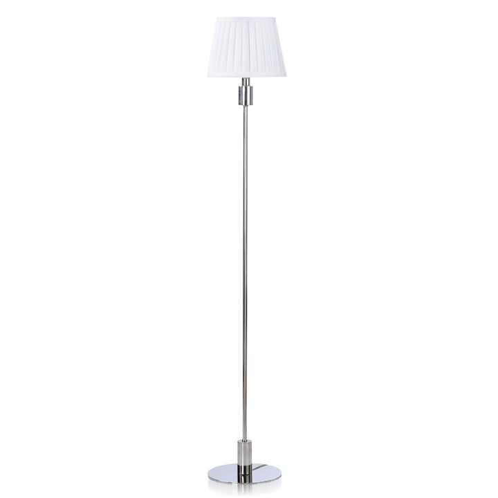 Polished Nickel Metal Lamp III