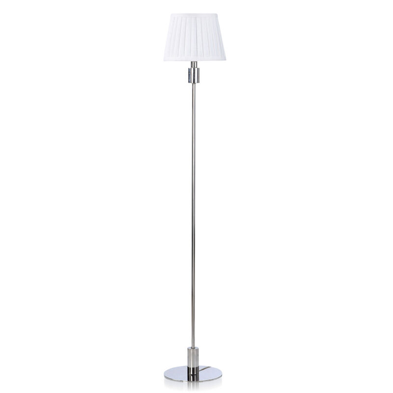 Polished Nickel Metal Lamp III
