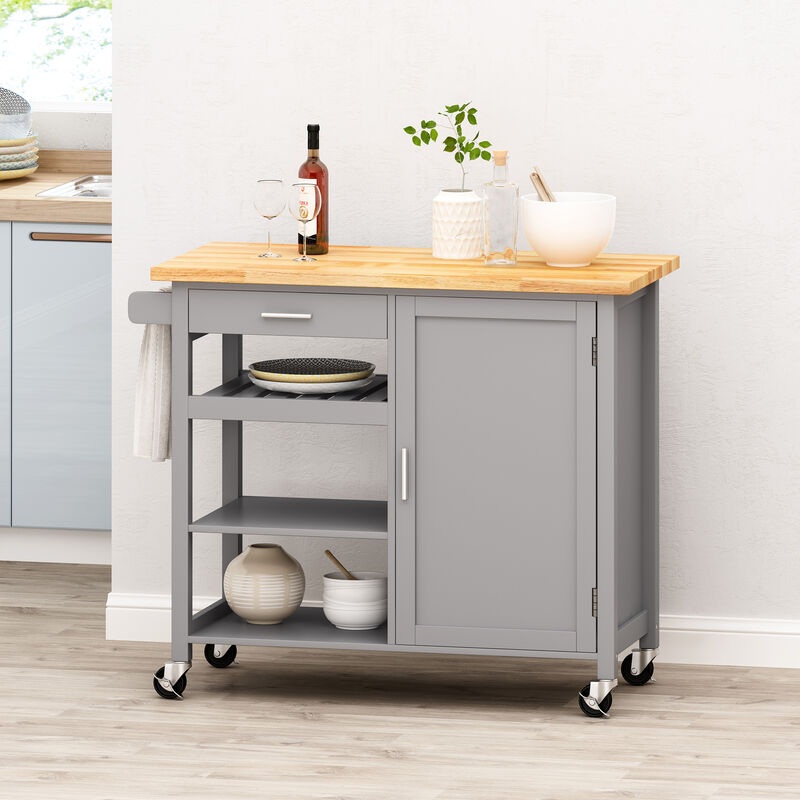Merax Kitchen Island with Storage