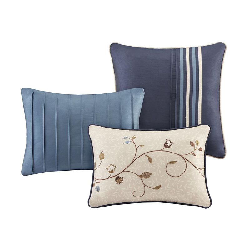 Belen Kox Navy Dreams 7-Piece Polyester Comforter Set, Belen Kox