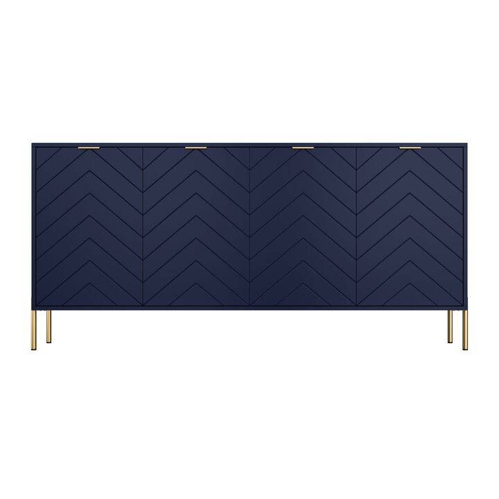 4-Door Accent Cabinet More Large Storage Cabinet