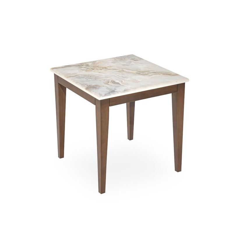 Michael Amini Balboa End Table - Warm Walnut