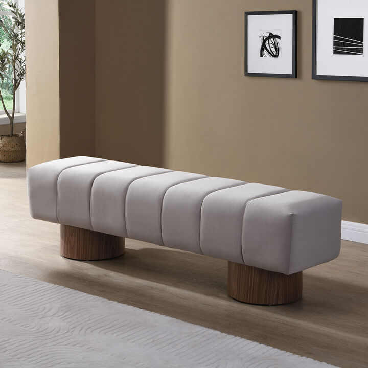 Merax Upholstered Dining Bench Ottoman