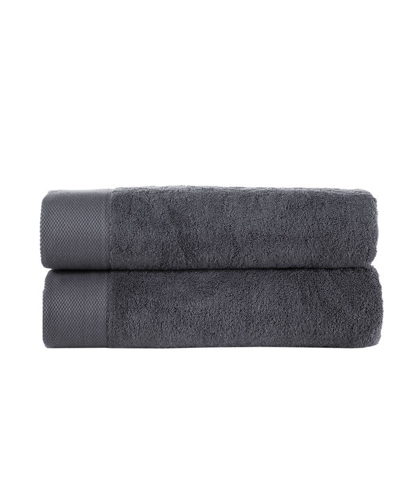 Brooks Brothers Solid Signature 2 pcs Bath Sheets