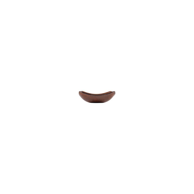 Turgla Composite 4.75" x 4.75" x h:1.5" 7 oz. Square Brown Composite Bowl (Set of 4)