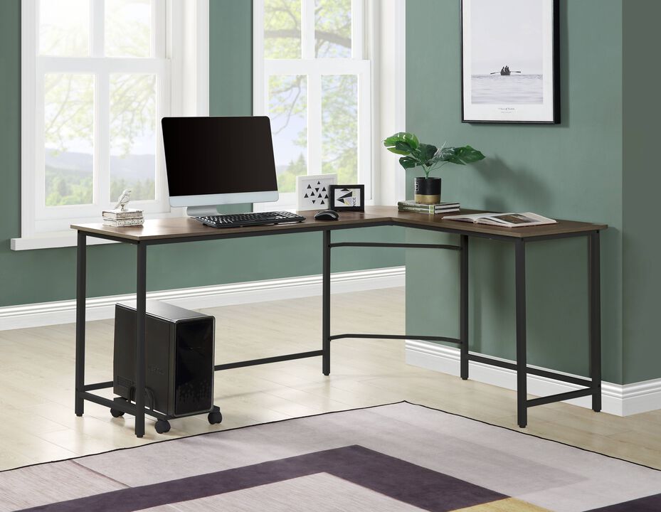 ACME Bambina Computer Desk, Black & Oak Finish