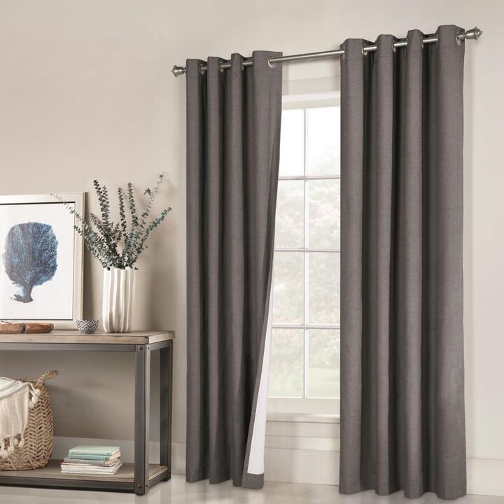Thermalogic Ventura Triple Pass Foamback Blackout Top Panel With 8 Metal Grommets - 104x84", Natural