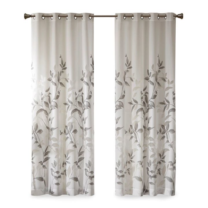 Cecily Botanical Burnout Printed Window Panel, Belen Kox