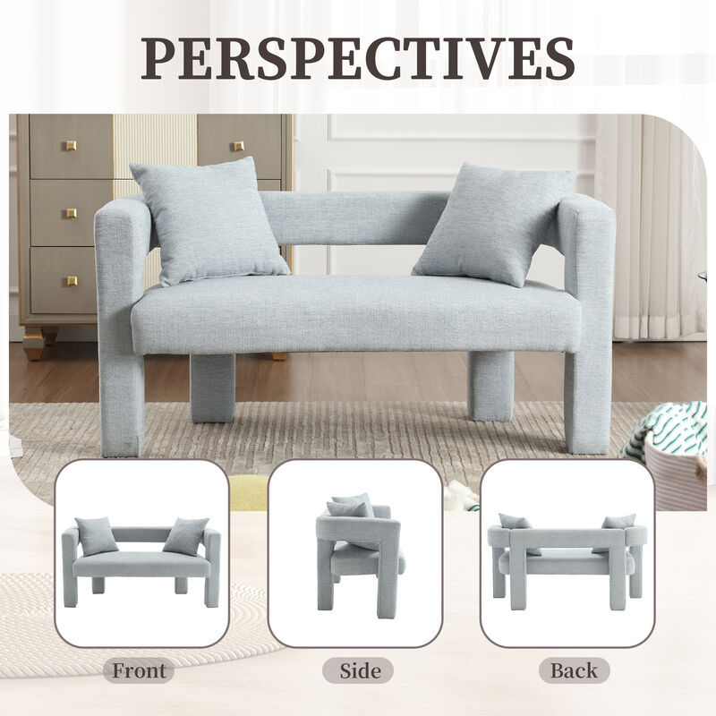 Merax Modern Chenille Loveseat Sofa