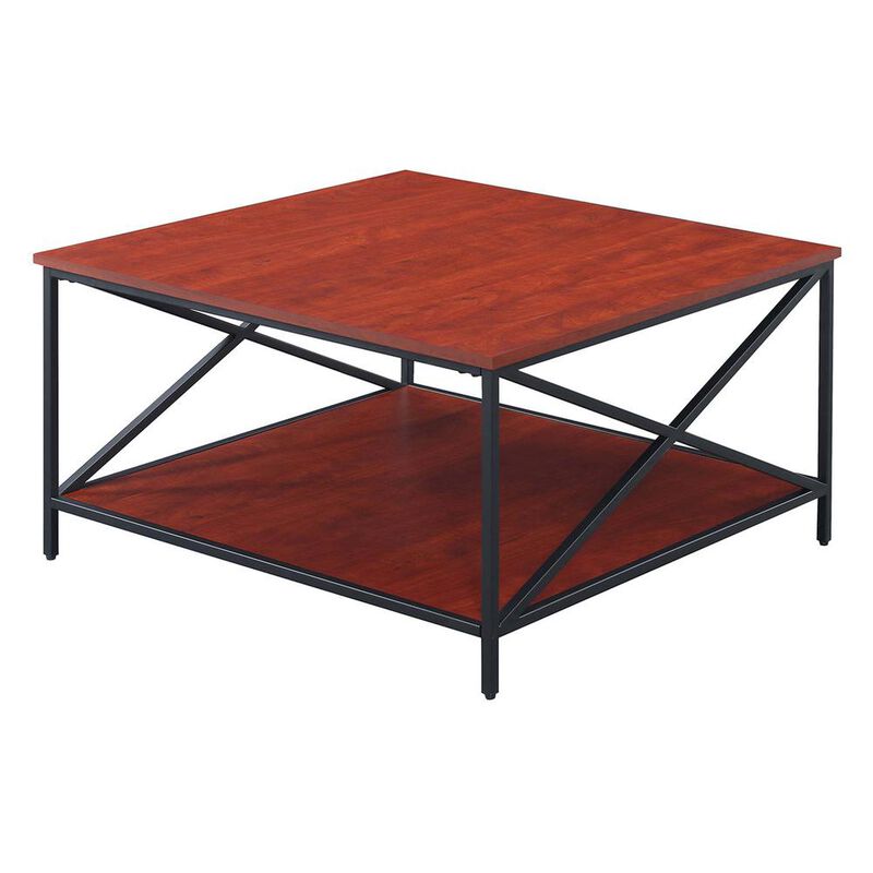 Convience Concept, Inc. Tucson Metal Square Coffee Table with Shelf