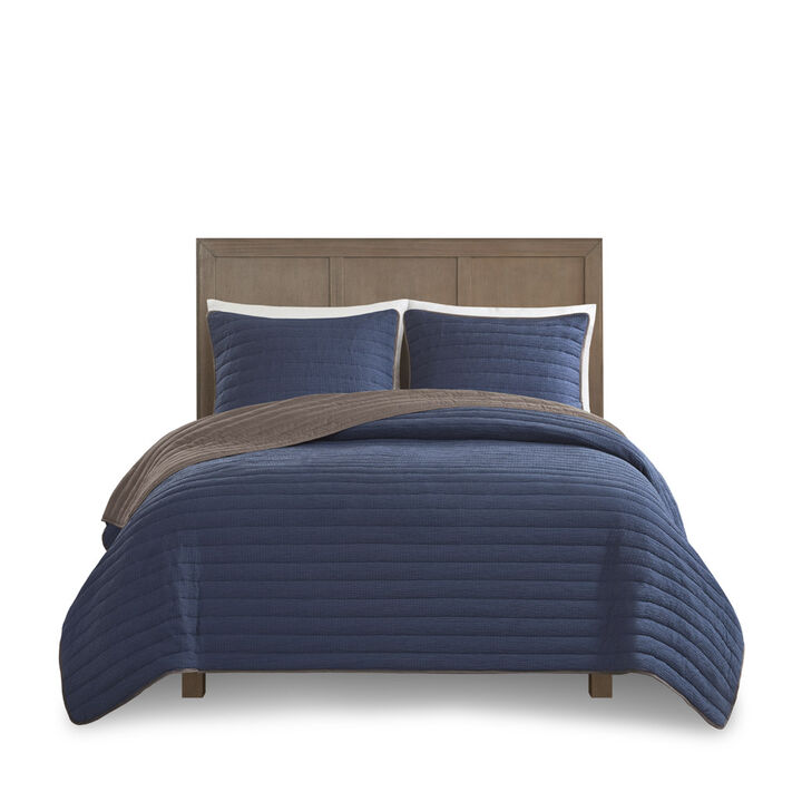 Gracie Mills Angeline Reversible Crinkled Microfiber Quilt Set